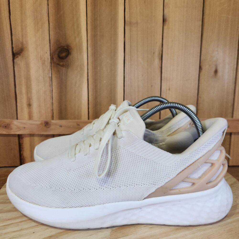 Kizik Athens Shoes Mens 8.5 Womens 10 White Mesh Sneakers Hands Free Athletic